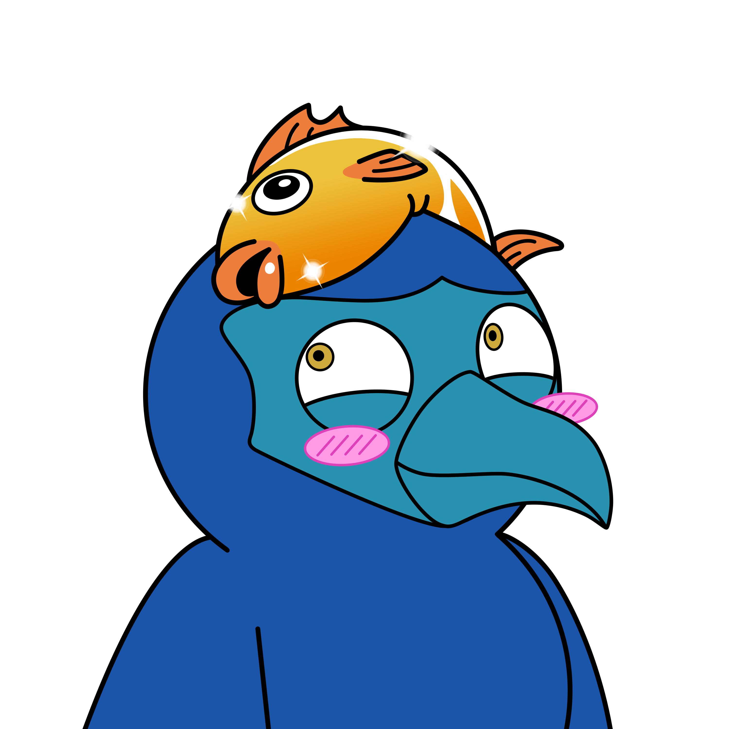 Bobo the Blue-footed Booby character