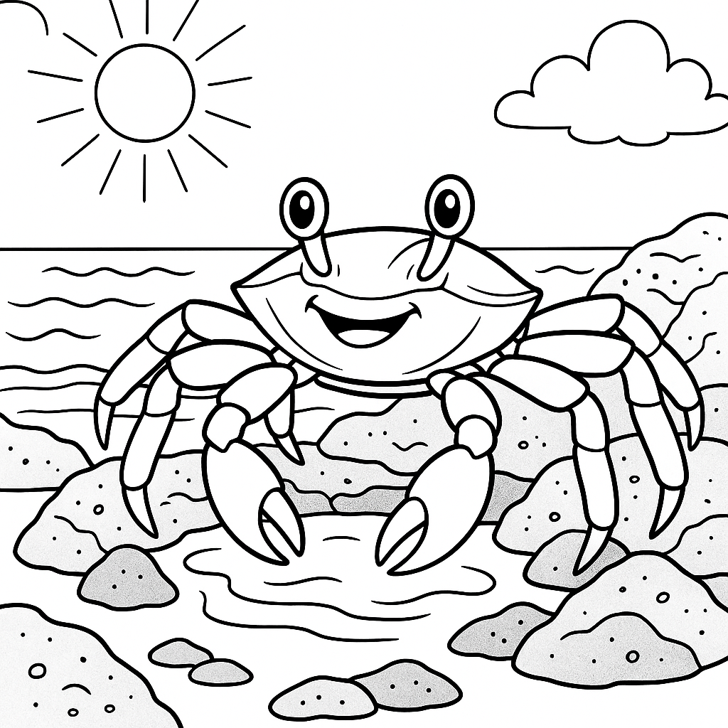 Sally Lightfoot Crab Coloring Page